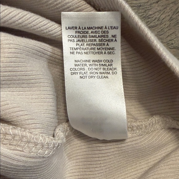 Garage Cream Ribbed Cropped Tee - Picture 6 of 6